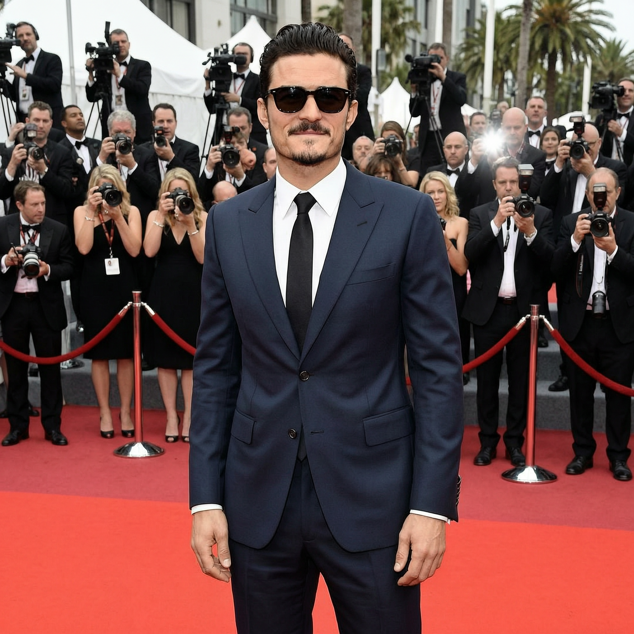 Orlando Bloom with sunglasses