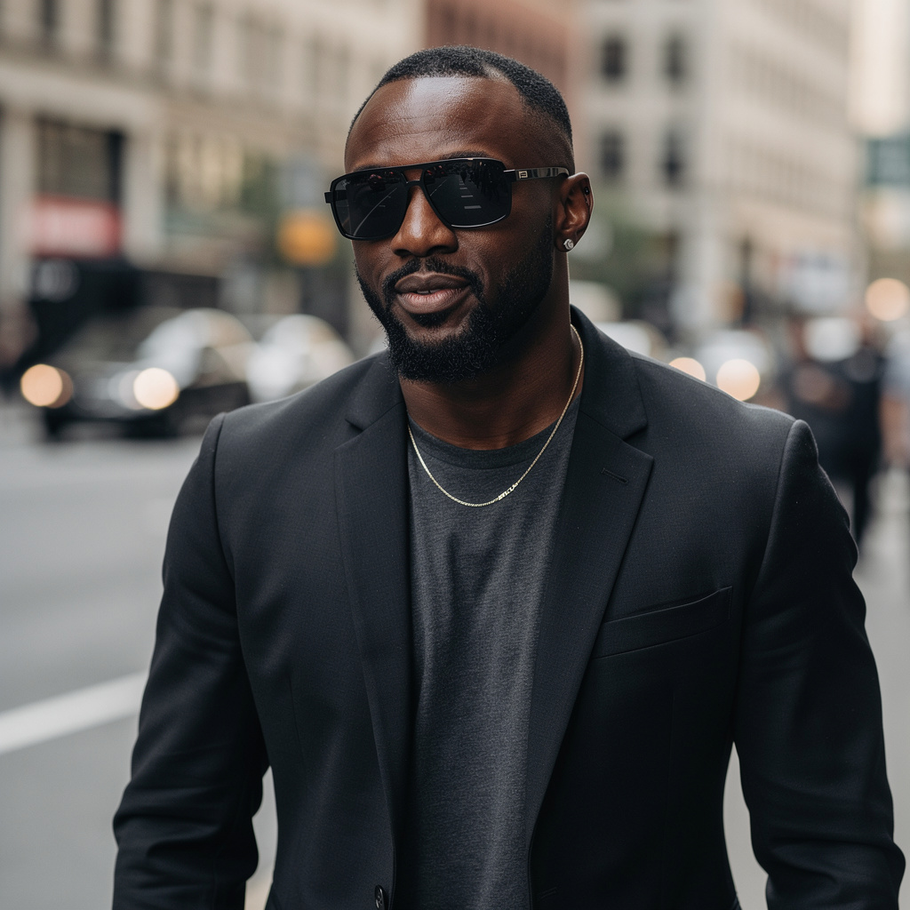 Anthony Mackie with sunglasses in NY