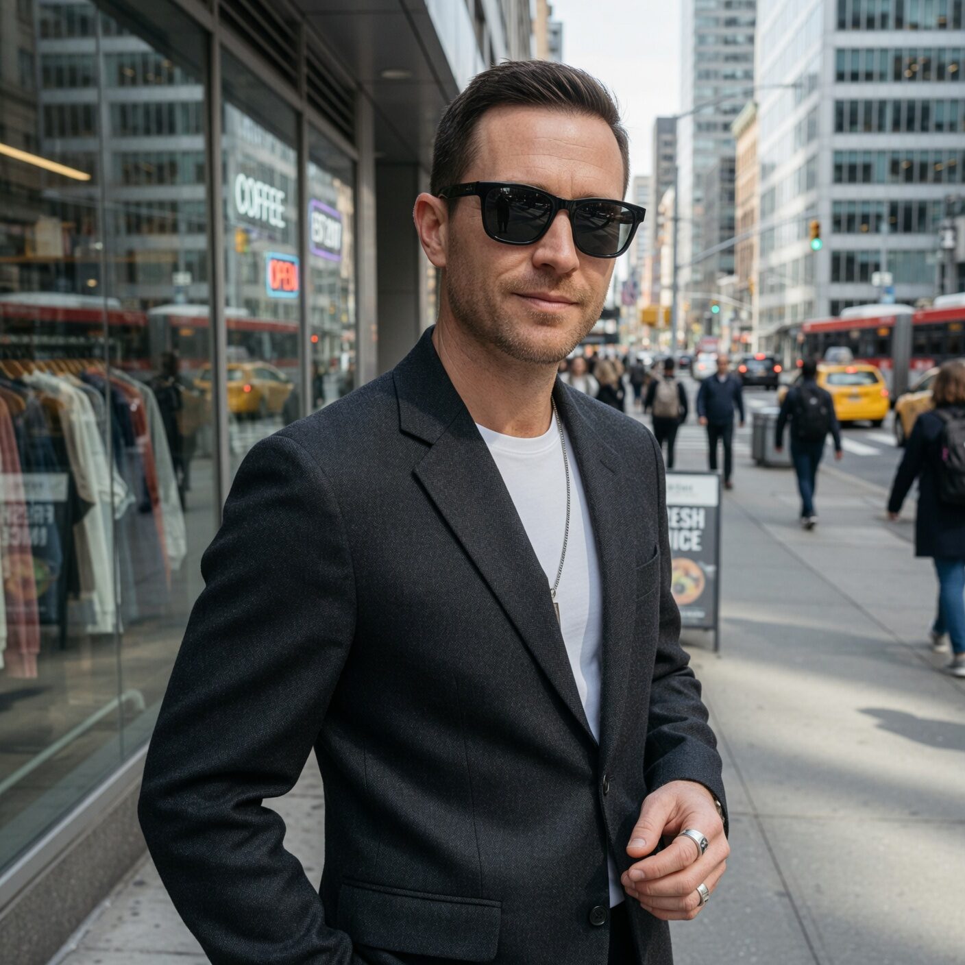 Beau Martin Williams with sunglasses