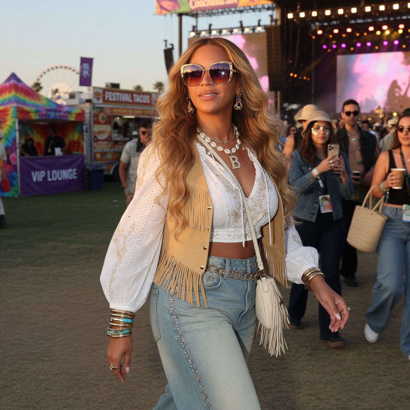 Beyoncé Knowles with sunglasses