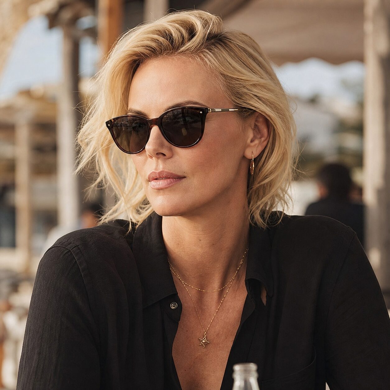 Charlize Theron with sunglasses