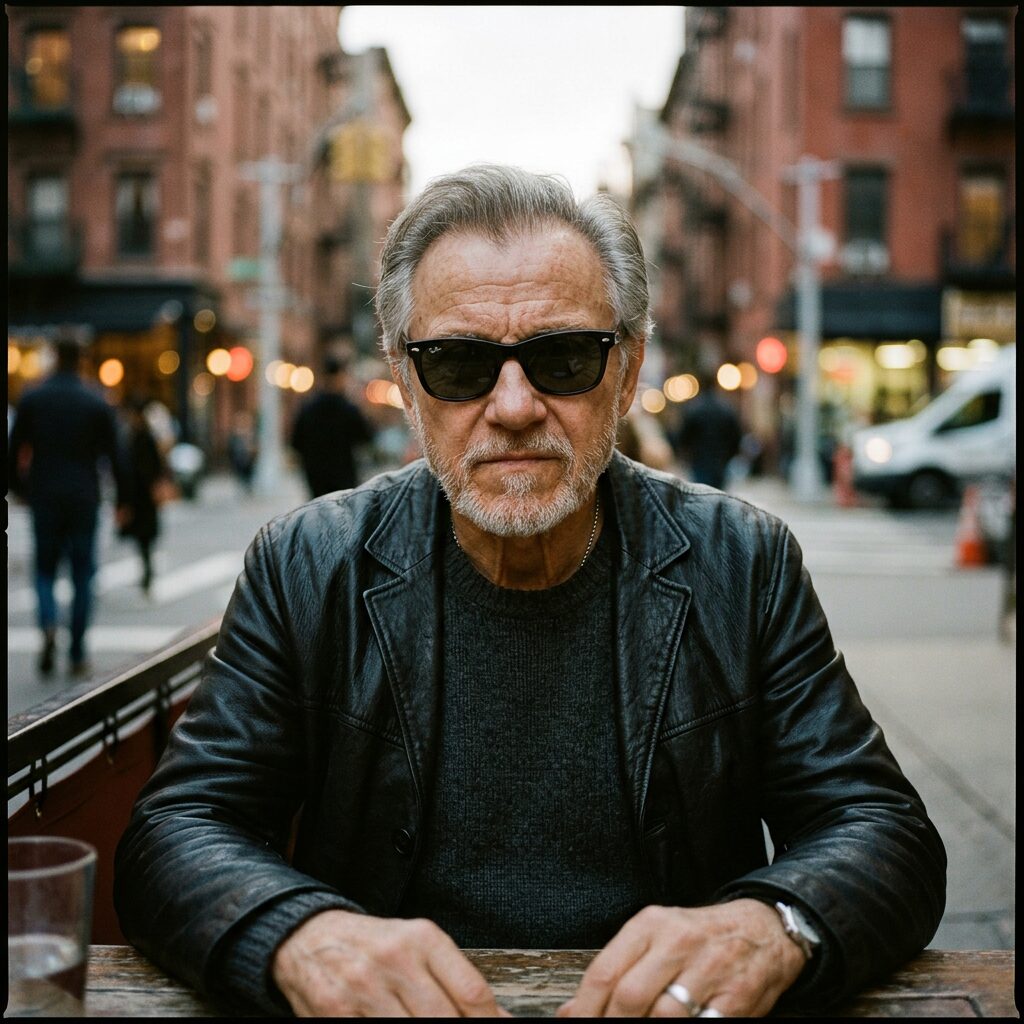 Harvey Keitel with sunglasses
