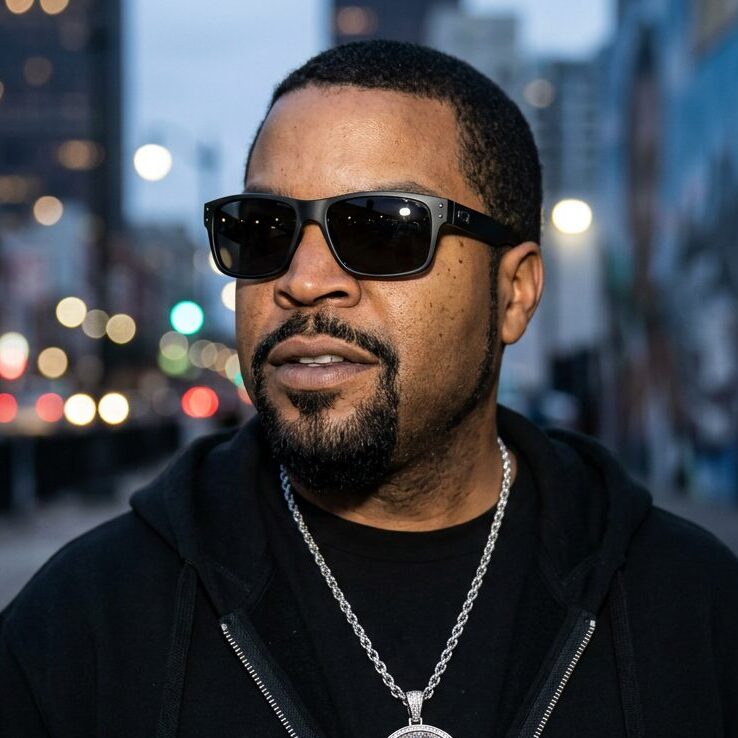 Ice Cube with sunglasses