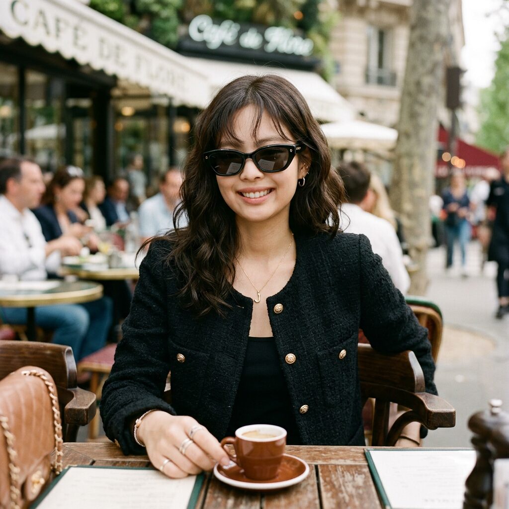 Jennie Kim with sunglasses