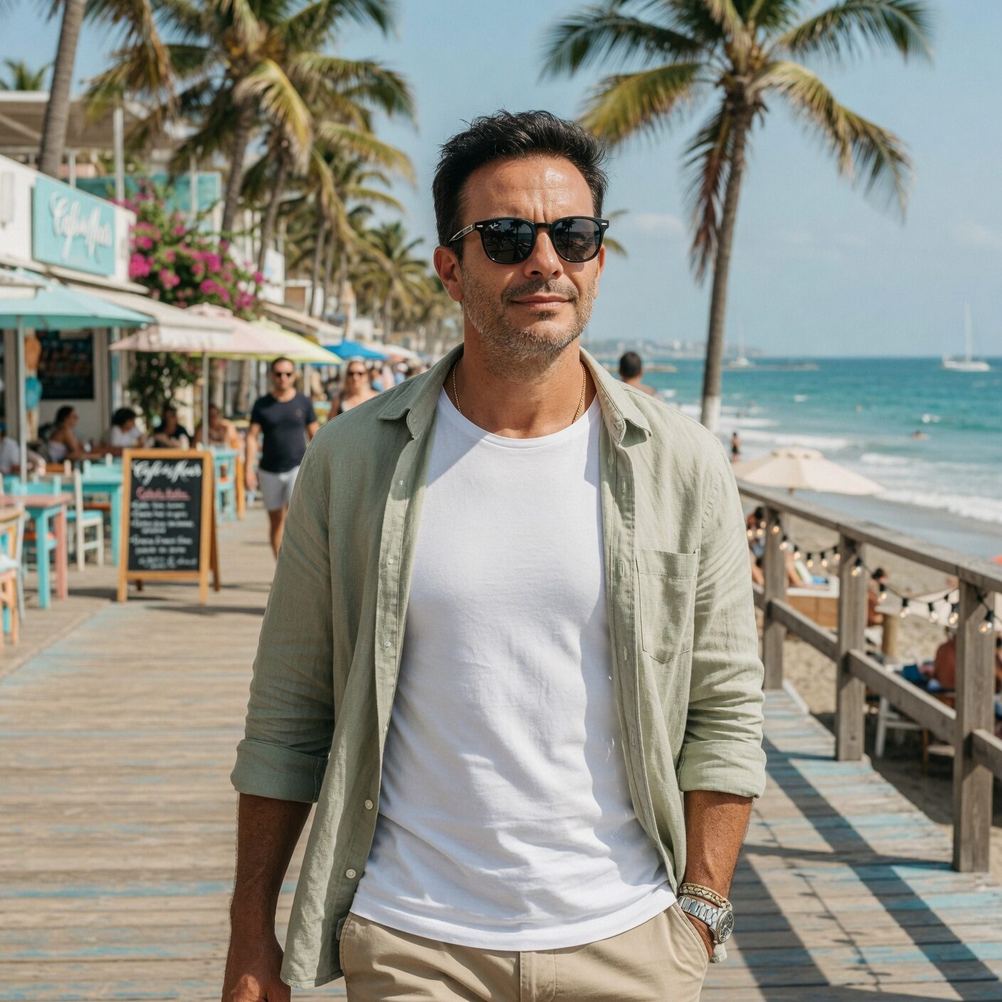 Juan Pablo Raba with sunglasses