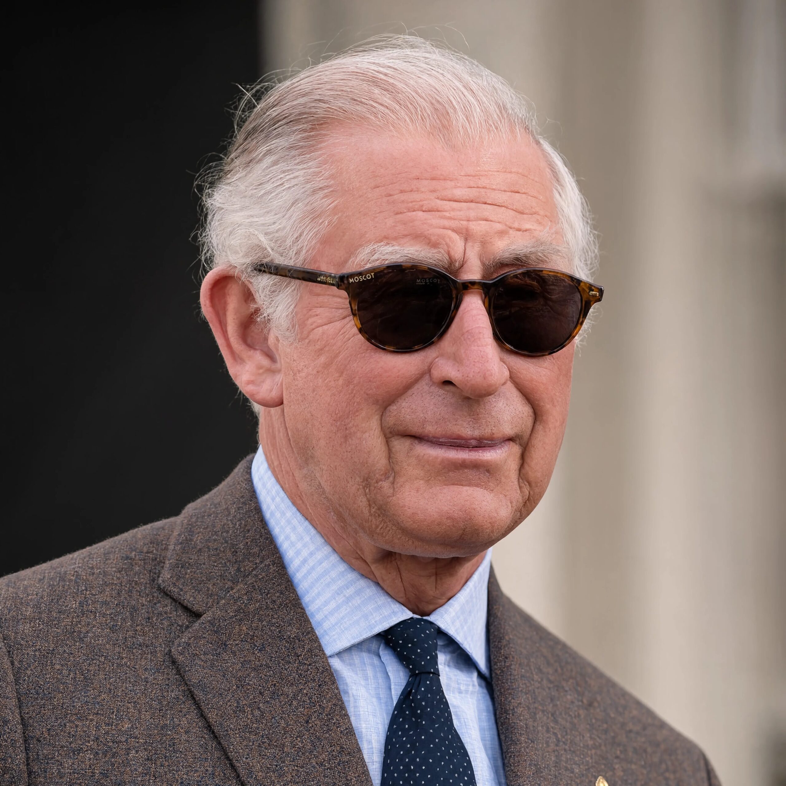 King Charles III with Sunglasses