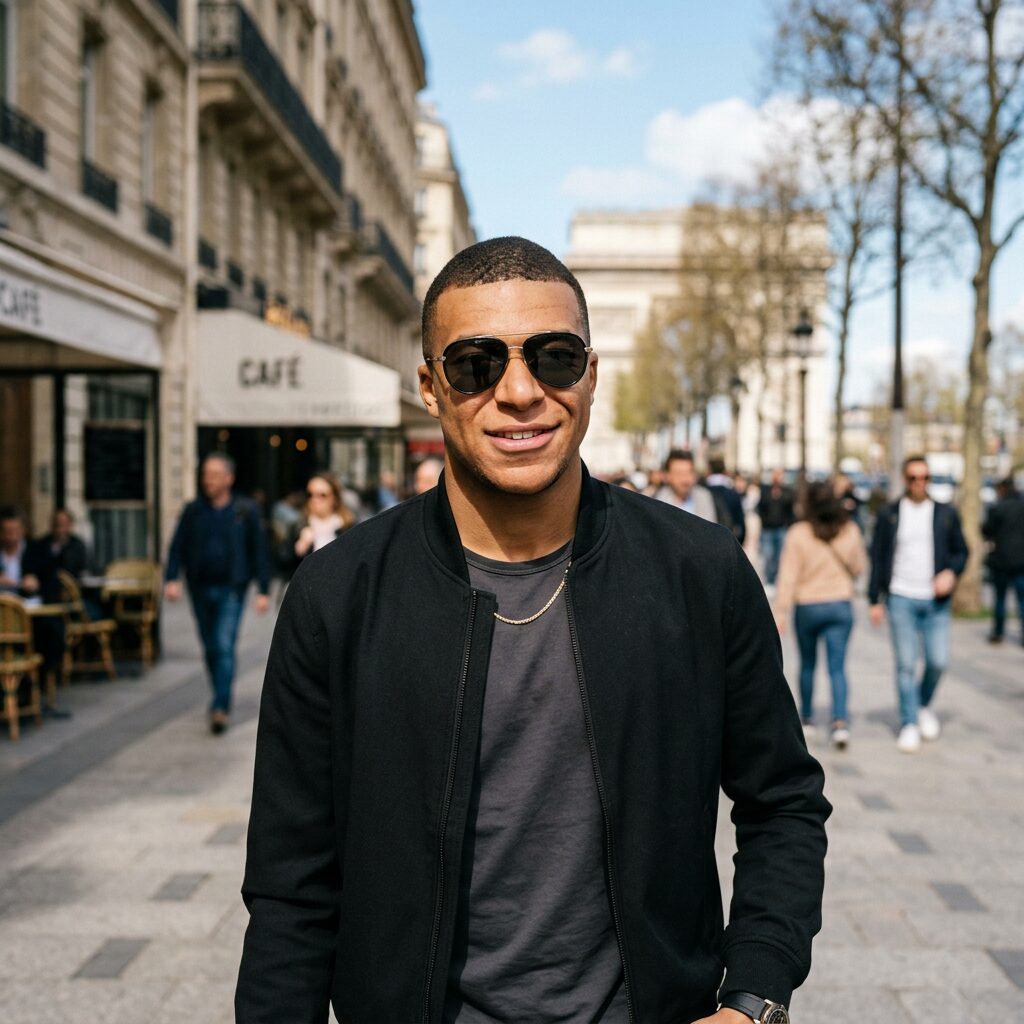 Kylian Mbappé sunglasses