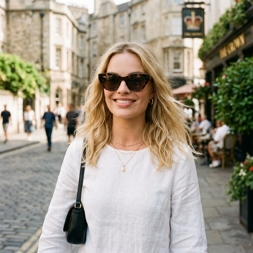 Margot Robbie with sunglasses