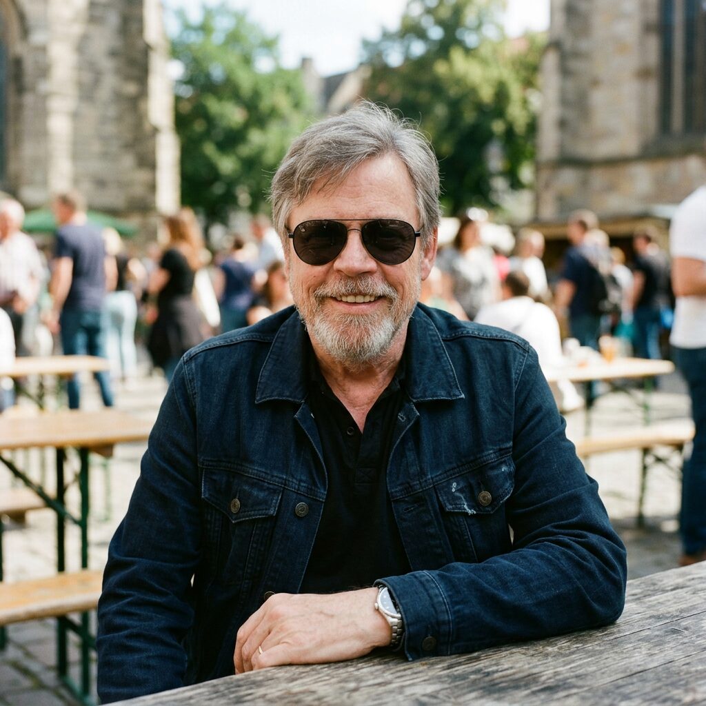 Mark Hamill with sunglasses