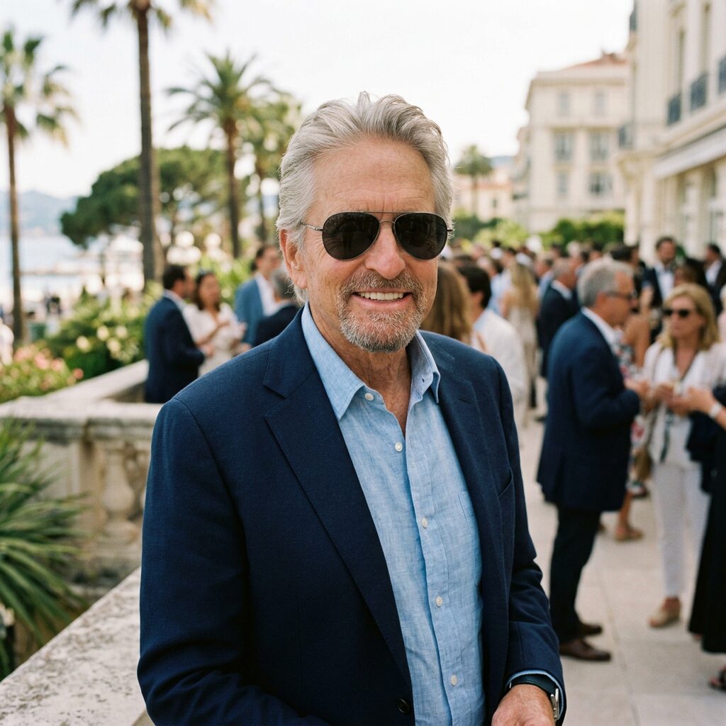 Michael Douglas with sunglasses