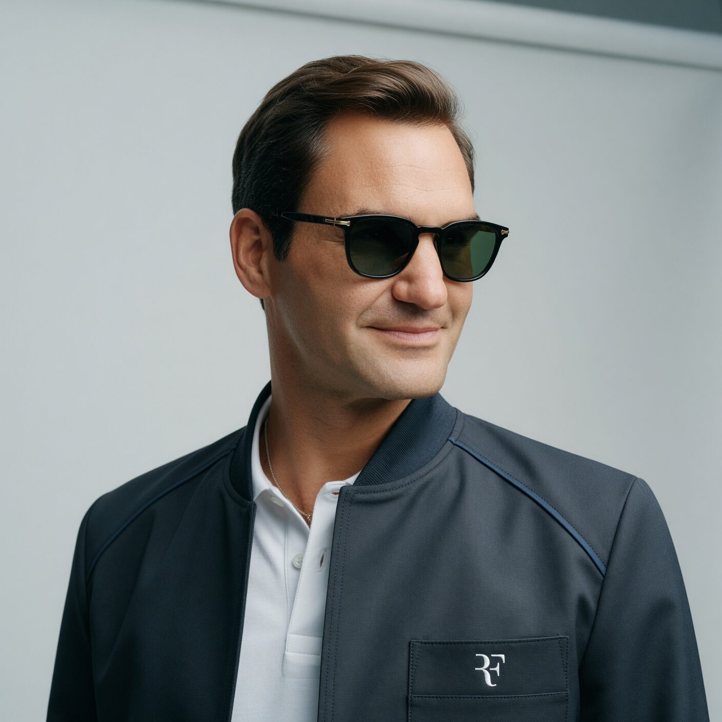 Roger Federer with sunglasses