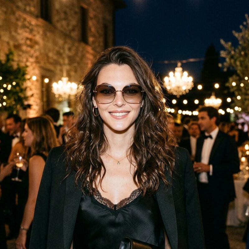 Vittoria Ceretti with oversized sunglasses