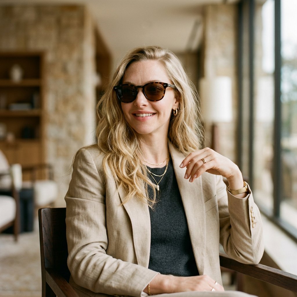 Amanda Seyfried with sunglasses