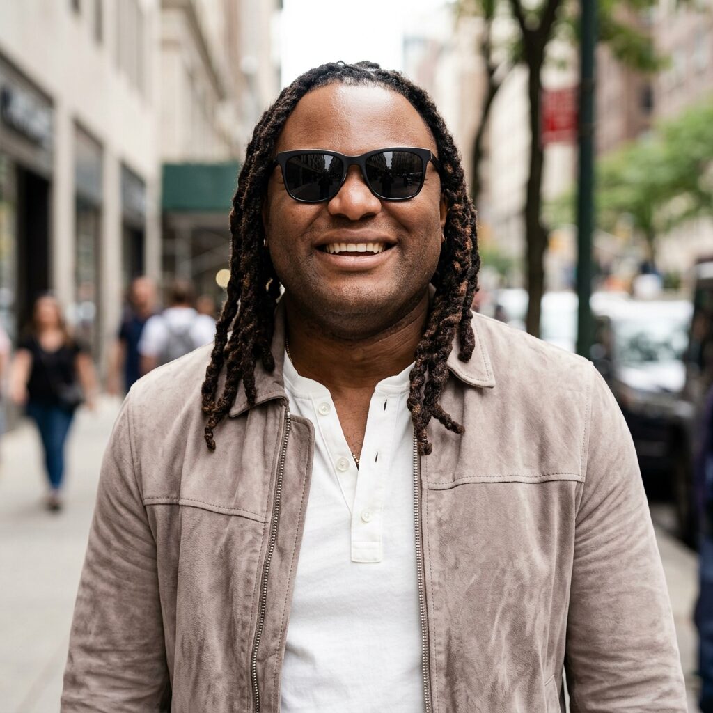 Blessing Offor sunglasses