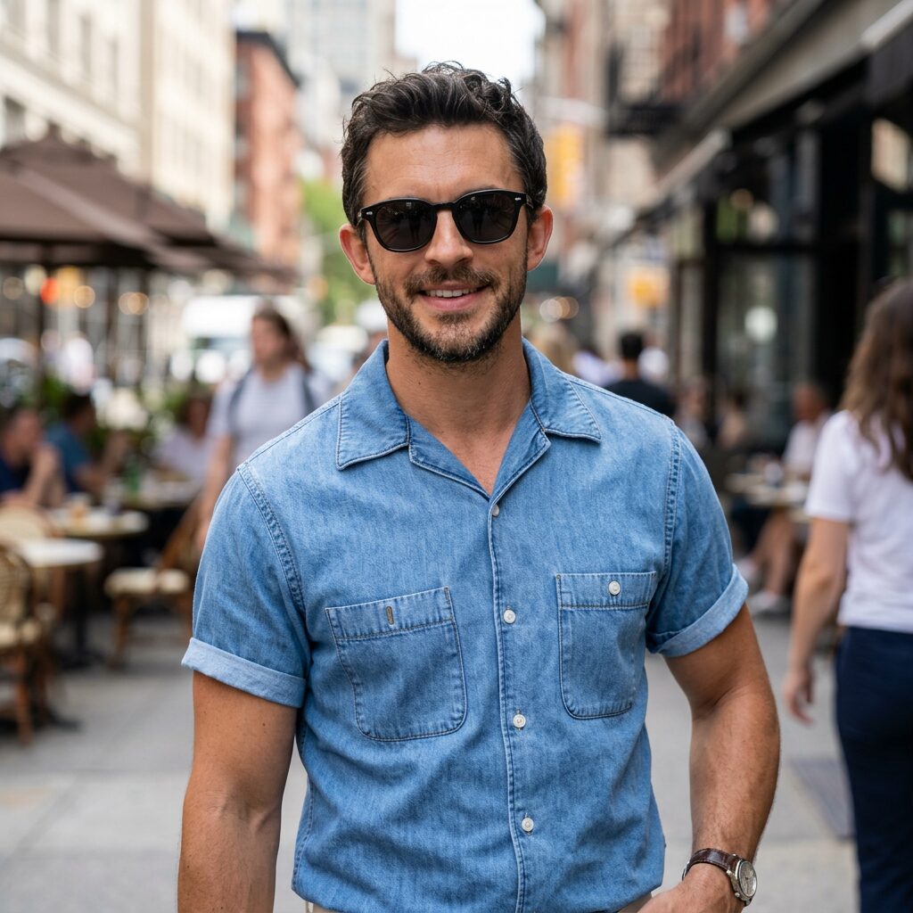 Jonathan Bailey with cool streetstyle