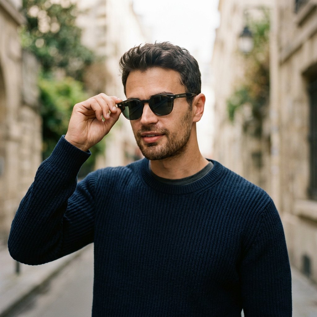 Theo James sunglasses